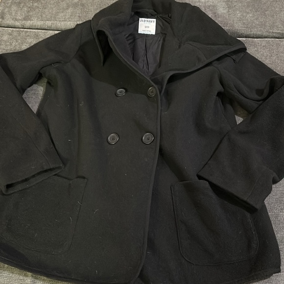 Old Navy Fleece Pea Coat - Picture 6 of 7